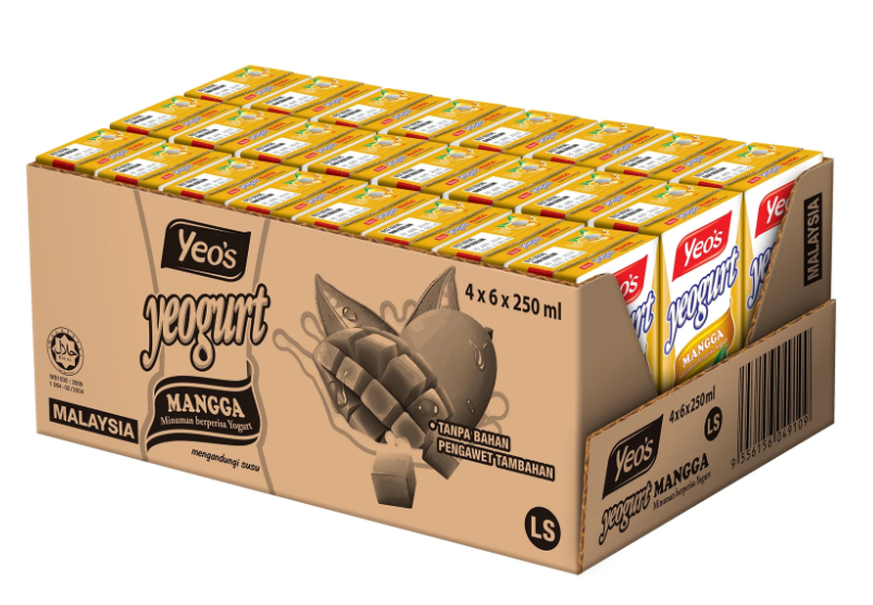 Yeo's Yeogurt Mango (24x250ml)